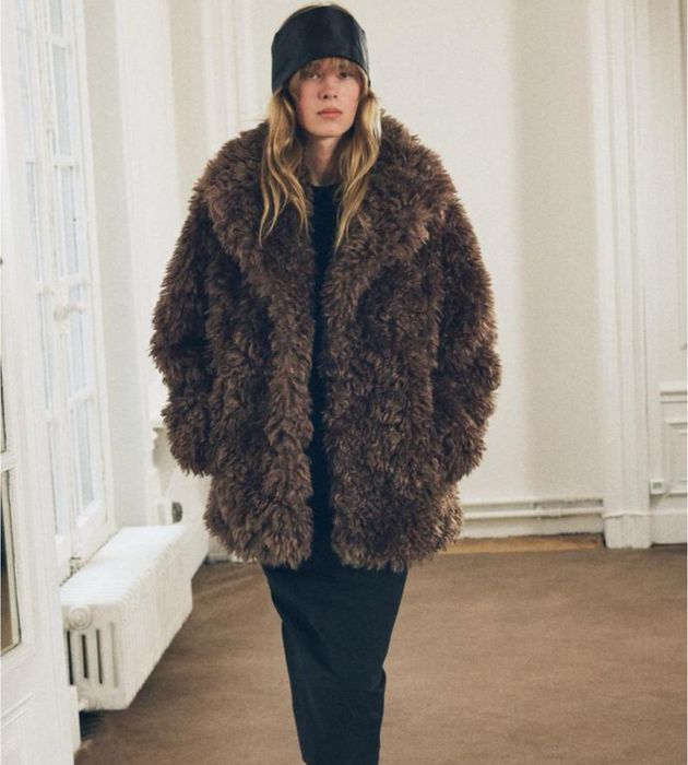 Шуба жіночка екохутро екошуба Zara M коричнева