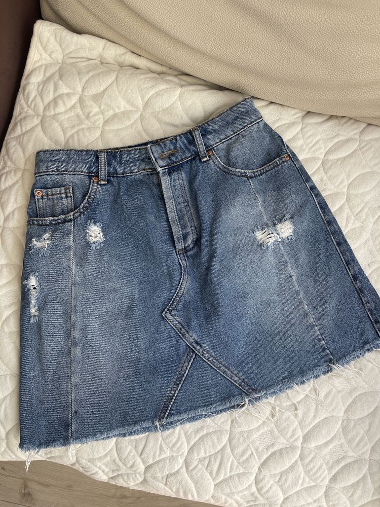 Юбка спідниця джинсова zara