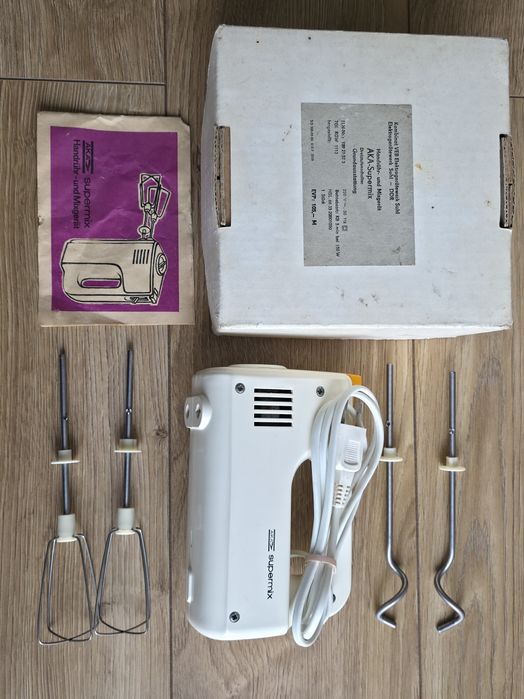 Mikser ręczny AKA Supermix NRD DDR PRL Vintage Sprawny Oryginał zEpoki