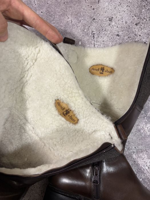 Ботинки Dirndl Bua шкіряні утеплені