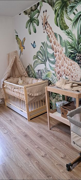 Łóżeczko drewniane