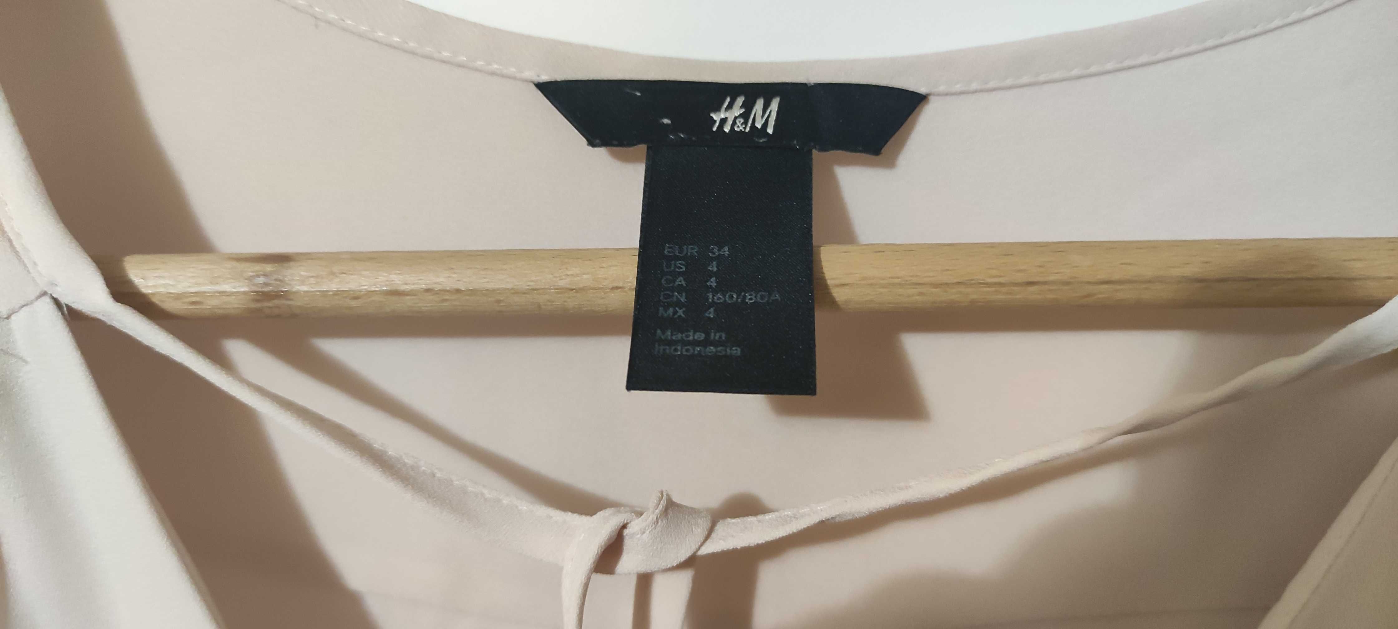 Bluzka beżowa h&M 36