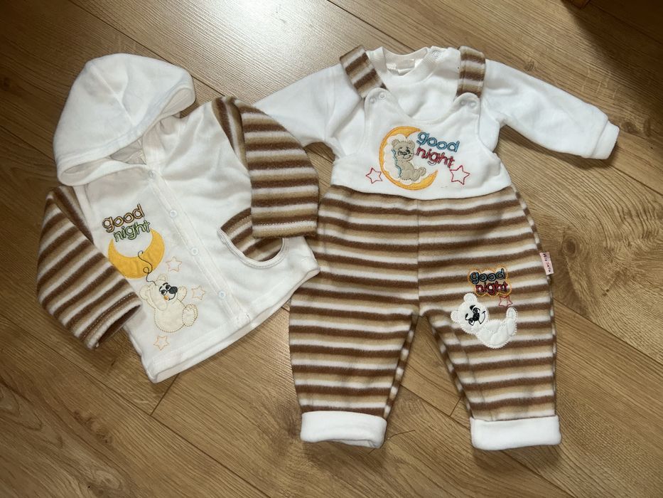 3 częściowy polarowy komplet chłopięcy