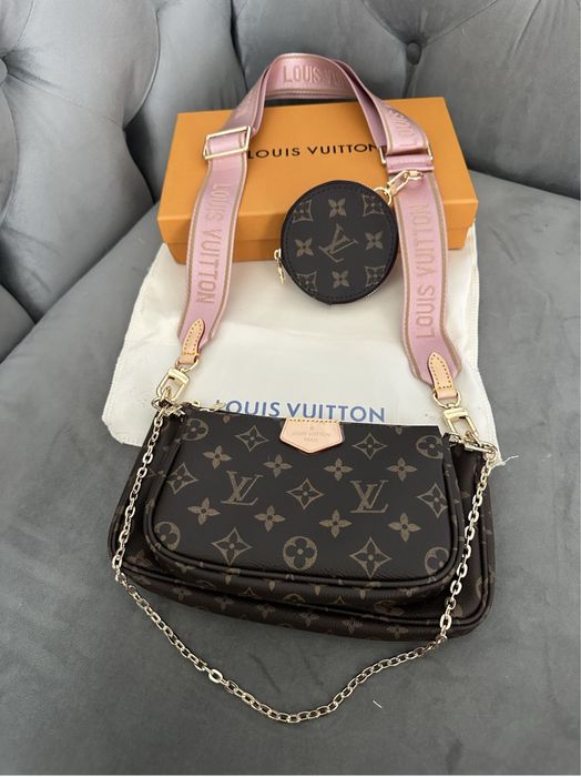 Torebka louis vuitton multi pochette rozowy pasek
