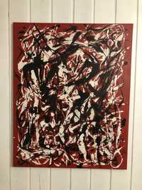 Obraz na zamówienie - Jackson Pollock "Free Form" na płótnie 65x81cm