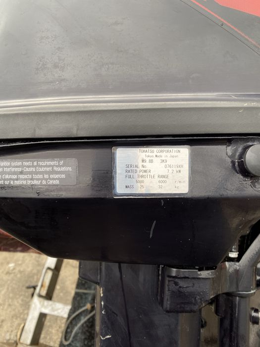 Tohatsu 9.8 лодочный мотор