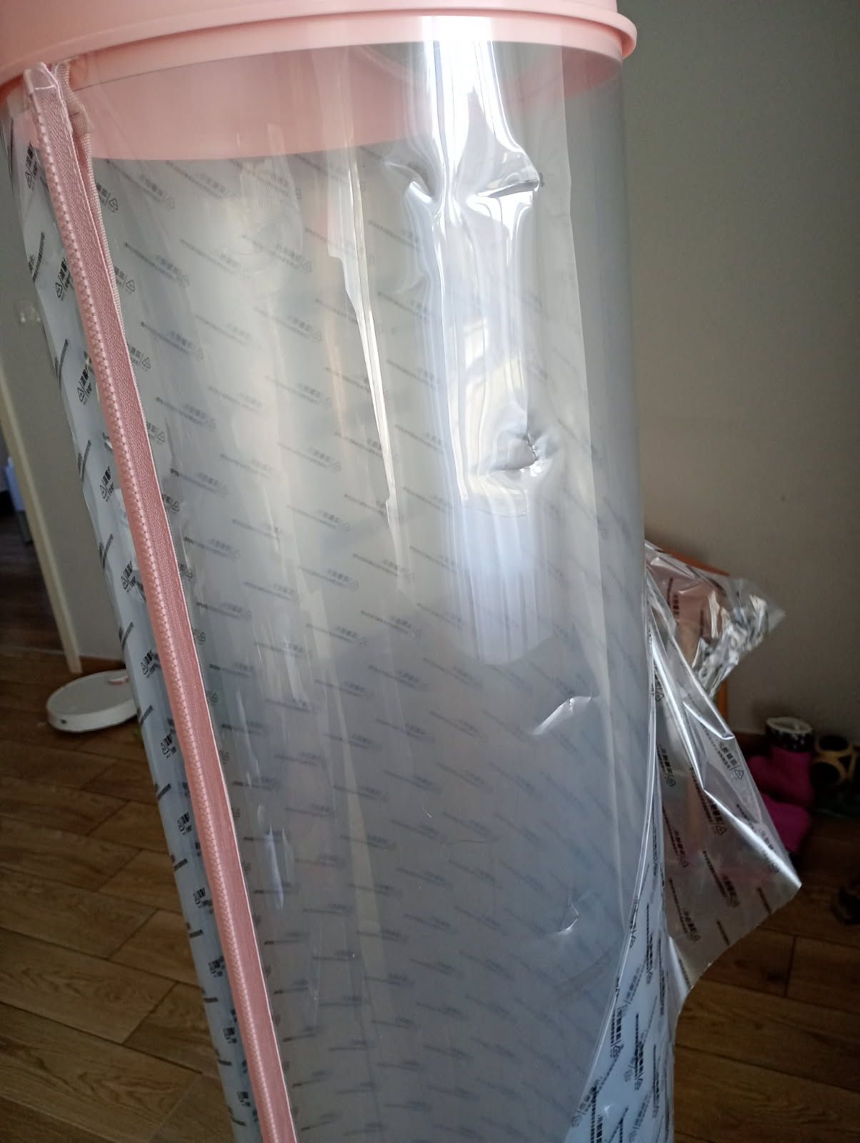Organizer na zabawki pluszaki tuba na suwak