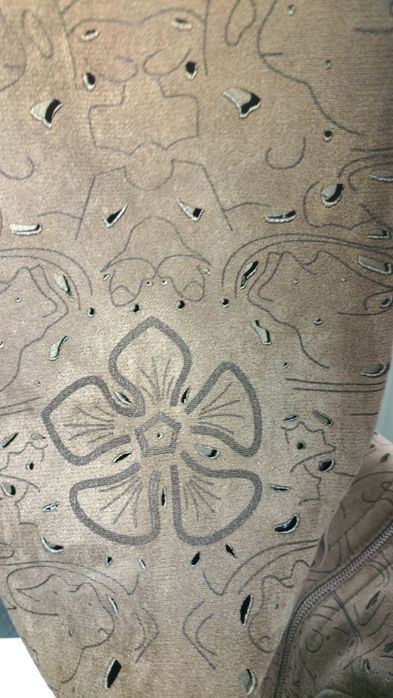 Kozaki bezowe ażurowe