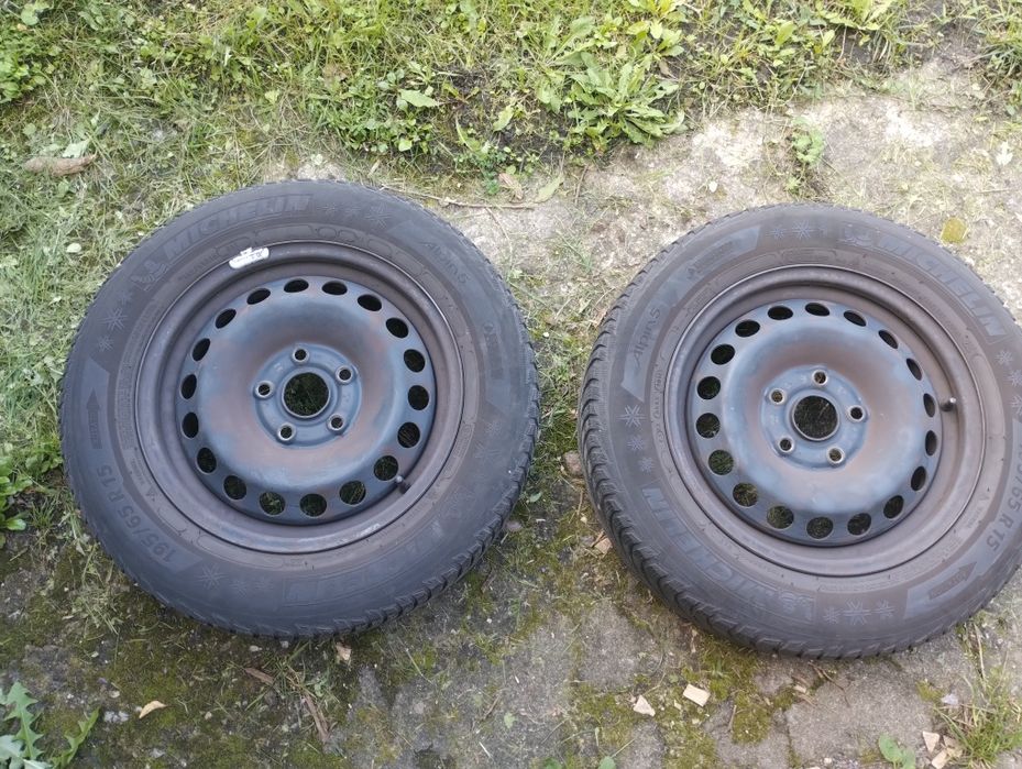 2 Kola zimowe 15 + 1 felga   VW audi cena za 2 szt