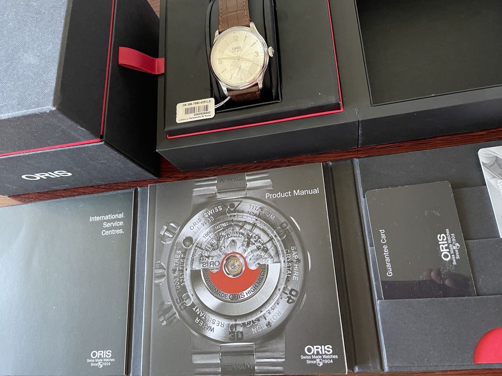 Zegarek męski ORIS Artelier Hand Winding, Small Second 40mm OKAZJA