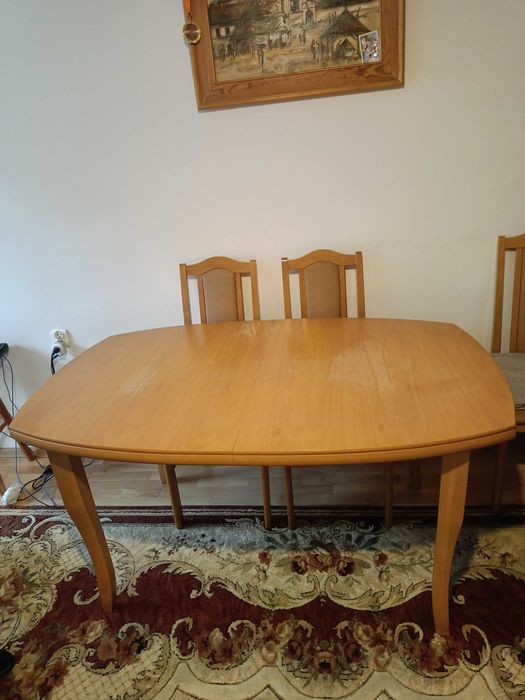 Stòł dzrewniany rozkładany 150x97x75(złożony)