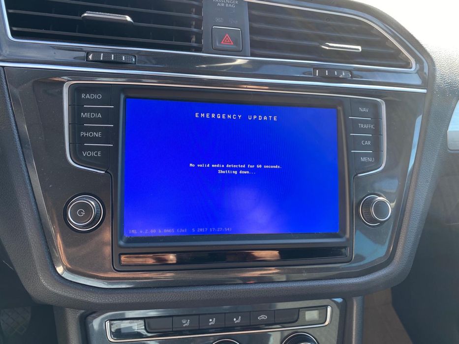 Reparação EMERGECY UPDATE radio Vw Seat Skoda Mib2 STD