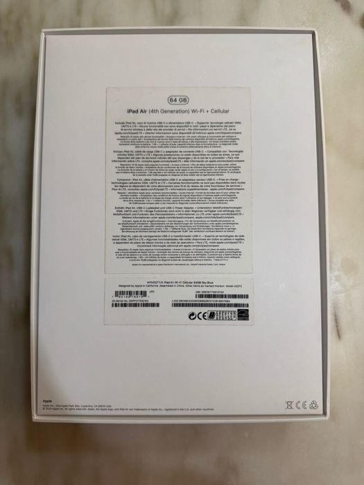 Ipad Air 4th Gen WI-FI + Cellular c/ Apple Pencil