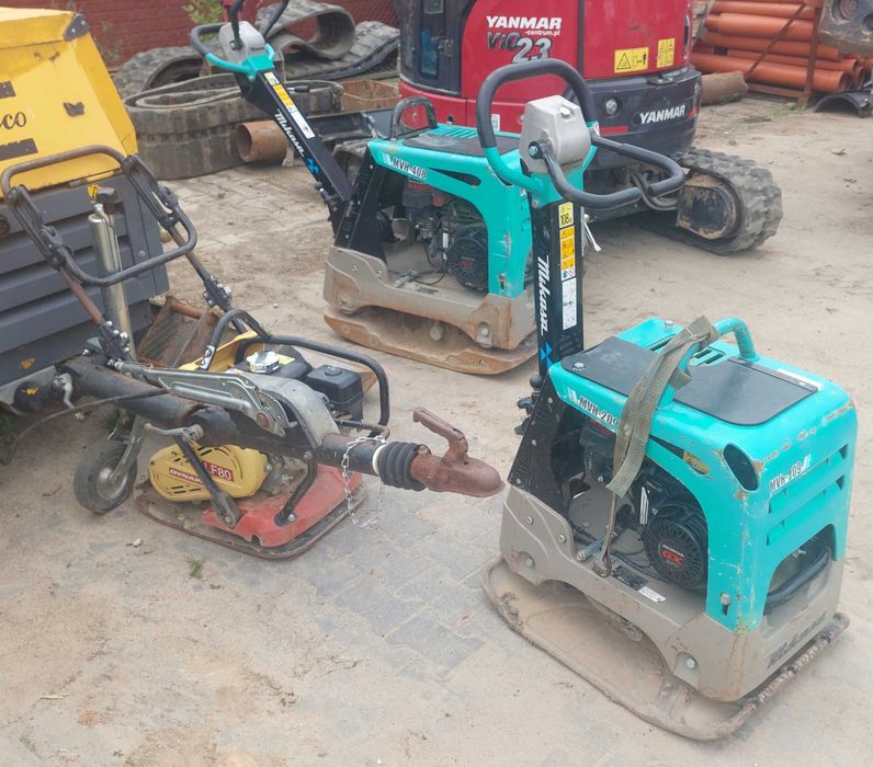 Wynajem zagęszczarka łata wibracyjna wypożyczalnia sprzętu budowlanego