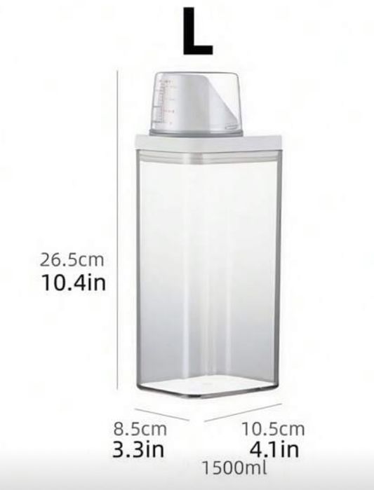 2 pojemniki na proszek do prania 1500 ml – rozmiar L