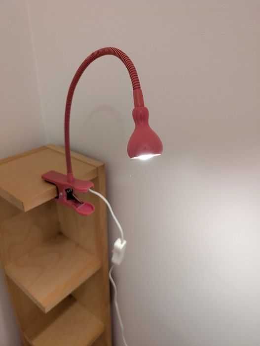 Lampka IKEA różowa LED