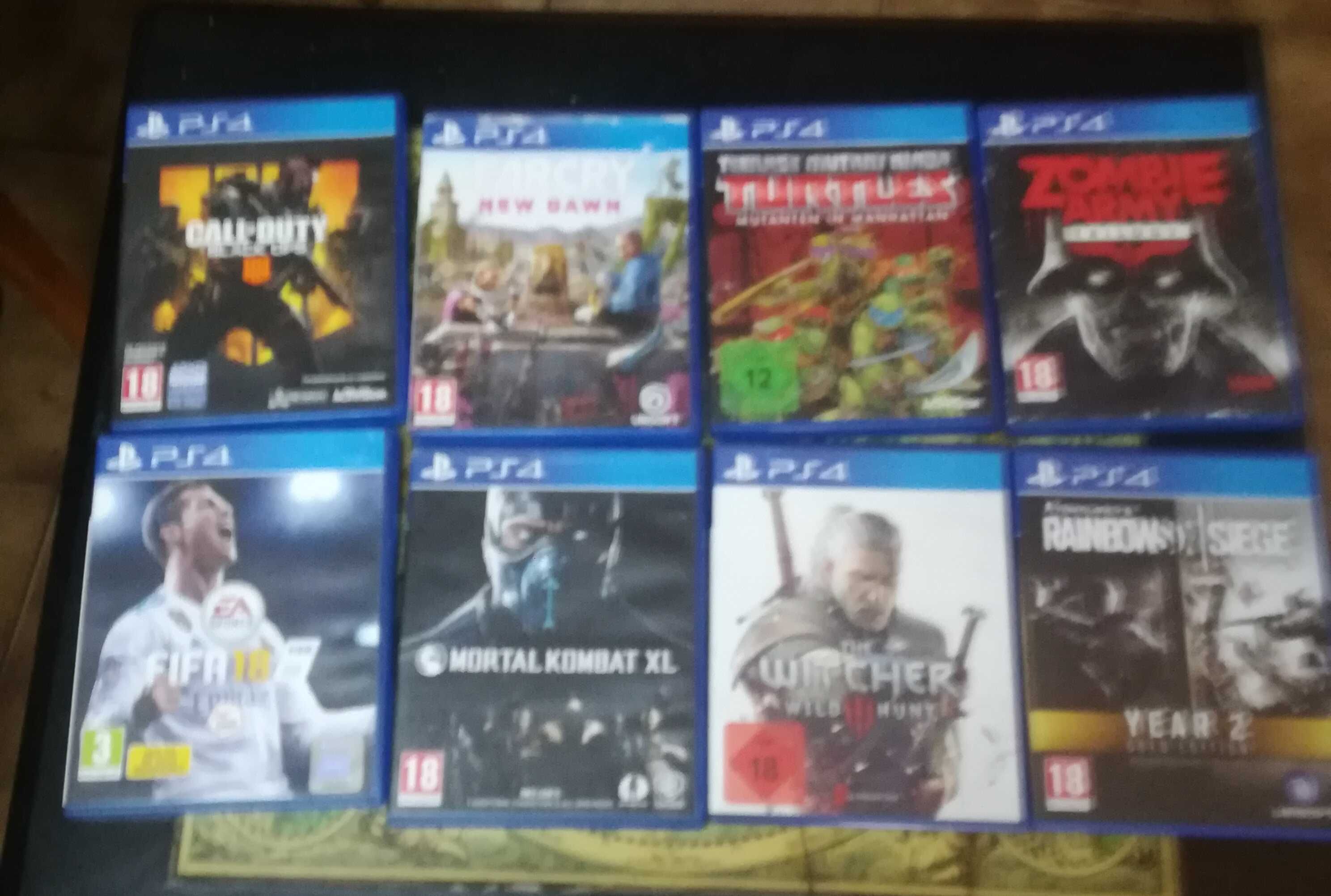 45€ tudo. Jogos da Playstation 3 e 4 em óptimo estado