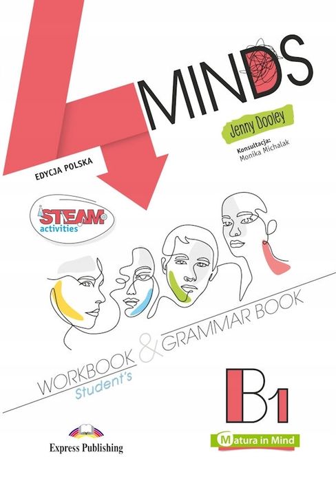 4 Minds B1 Język Angielski Workbook & Grammar Book + Kod Digibook