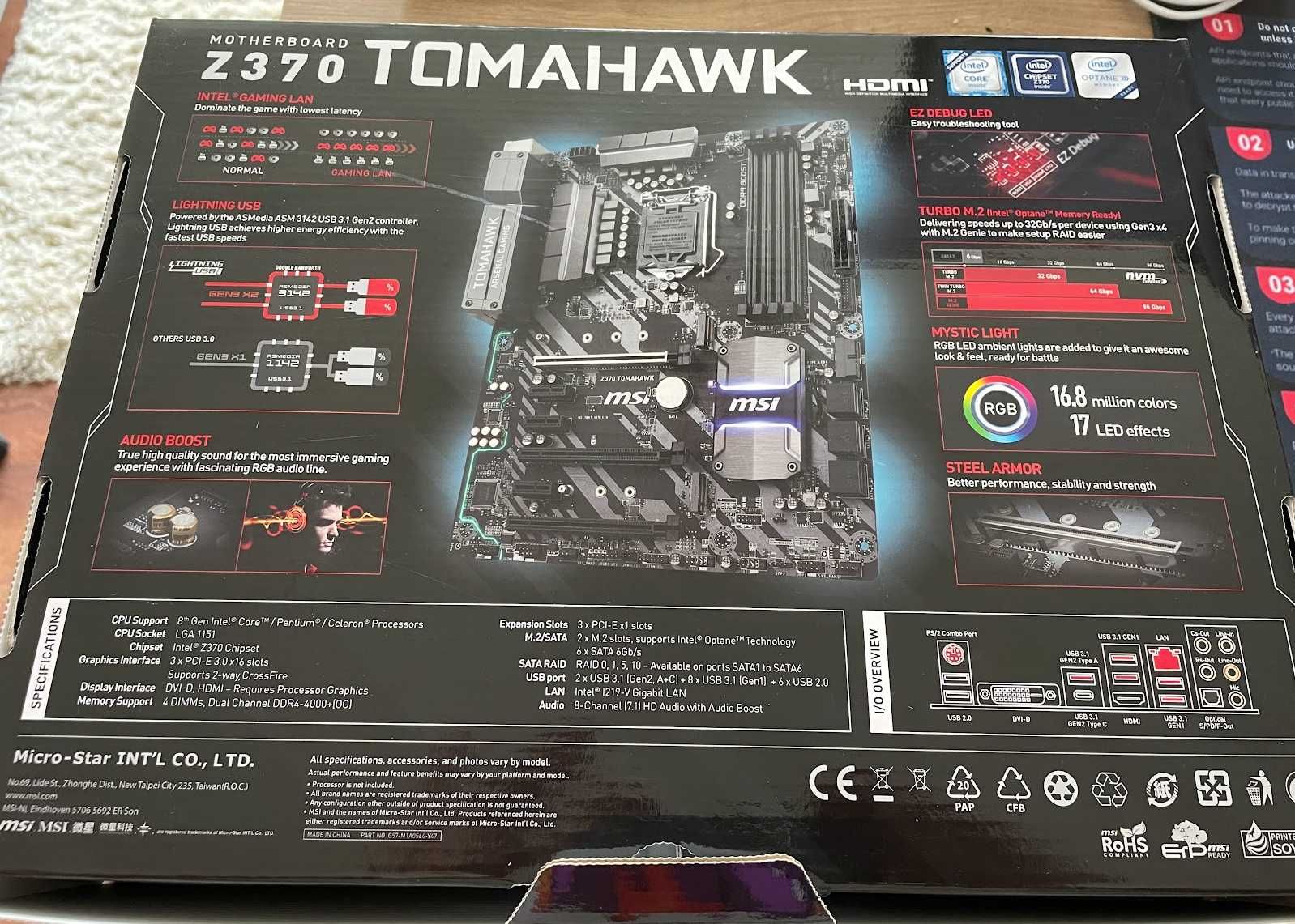 Płyta główna MSI Z370 Tomahawk