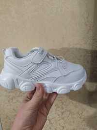 Білі кросівки для дівчинки 31-34 18,4-20,5 см Белые кроссовки +ОТзывы
