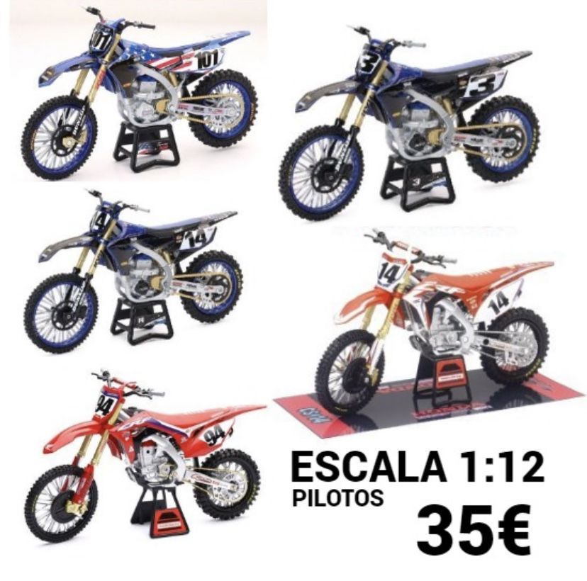 Miniaturas motos Motocross