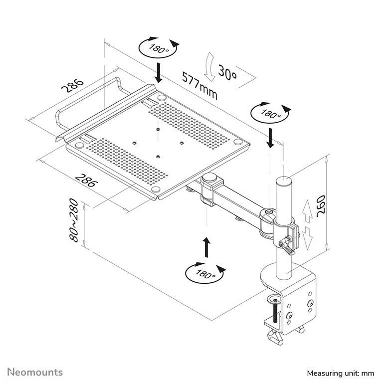 Stojak biurkowy do laptopa Neomounts D100 komplet! 10-22" Wrocław