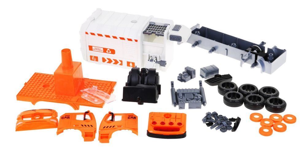 Interaktywna Śmieciarka Dla Dzieci 3+ Nauka Ekologii + 4 Kontenery