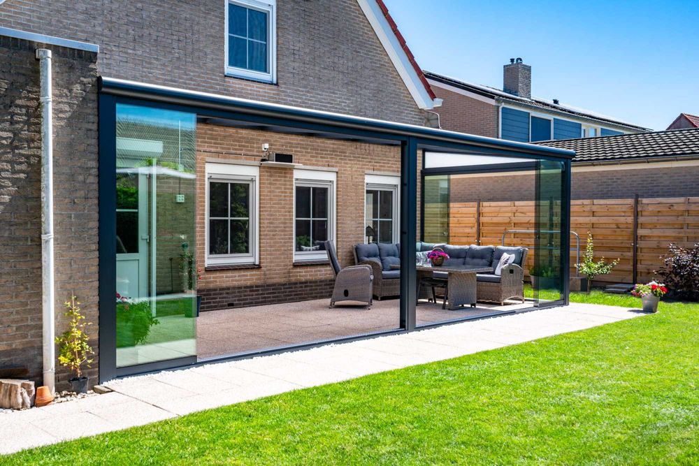 Pergola ALUMINIOWA 5m x 3,5m lamelowa, LED, premium design