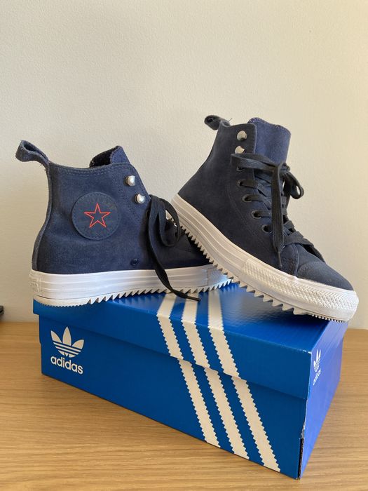 Converse all Star  wysokie trampki jesienne granatowe 39