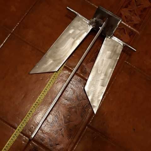 Ferro de fundear com modelo  Danforth - Fateixa - Ancora