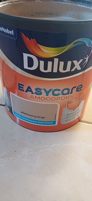 Nowa farba dulux 2,5 L plamoodporna efektowny braz okazja