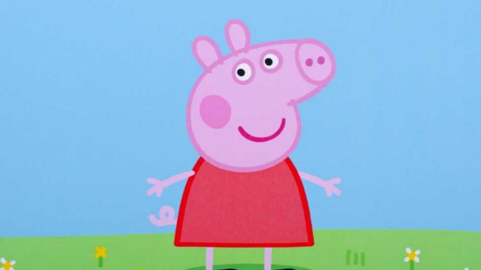 Drewniana Kolejka z elektrycznym Pociągiem Swinka Peppa Pig Hasbro 65