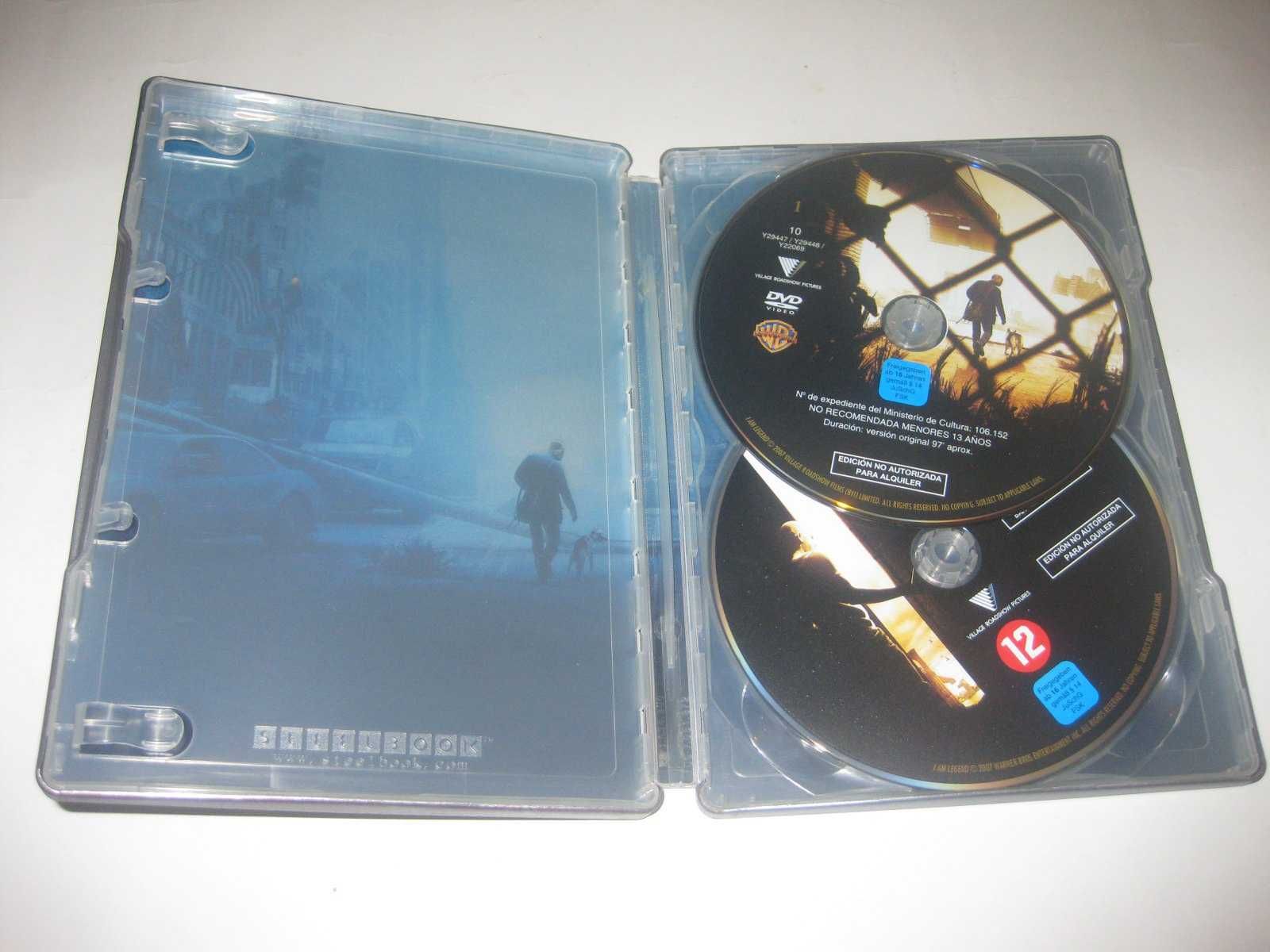 "Eu Sou a Lenda" com Will Smith/2 DVDs/Steelbook!