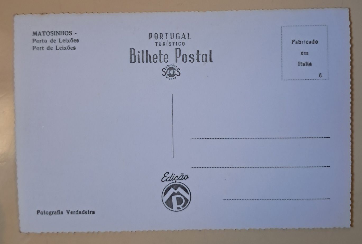 Postais de Leça Palmeira e Porto, Preto e Branco