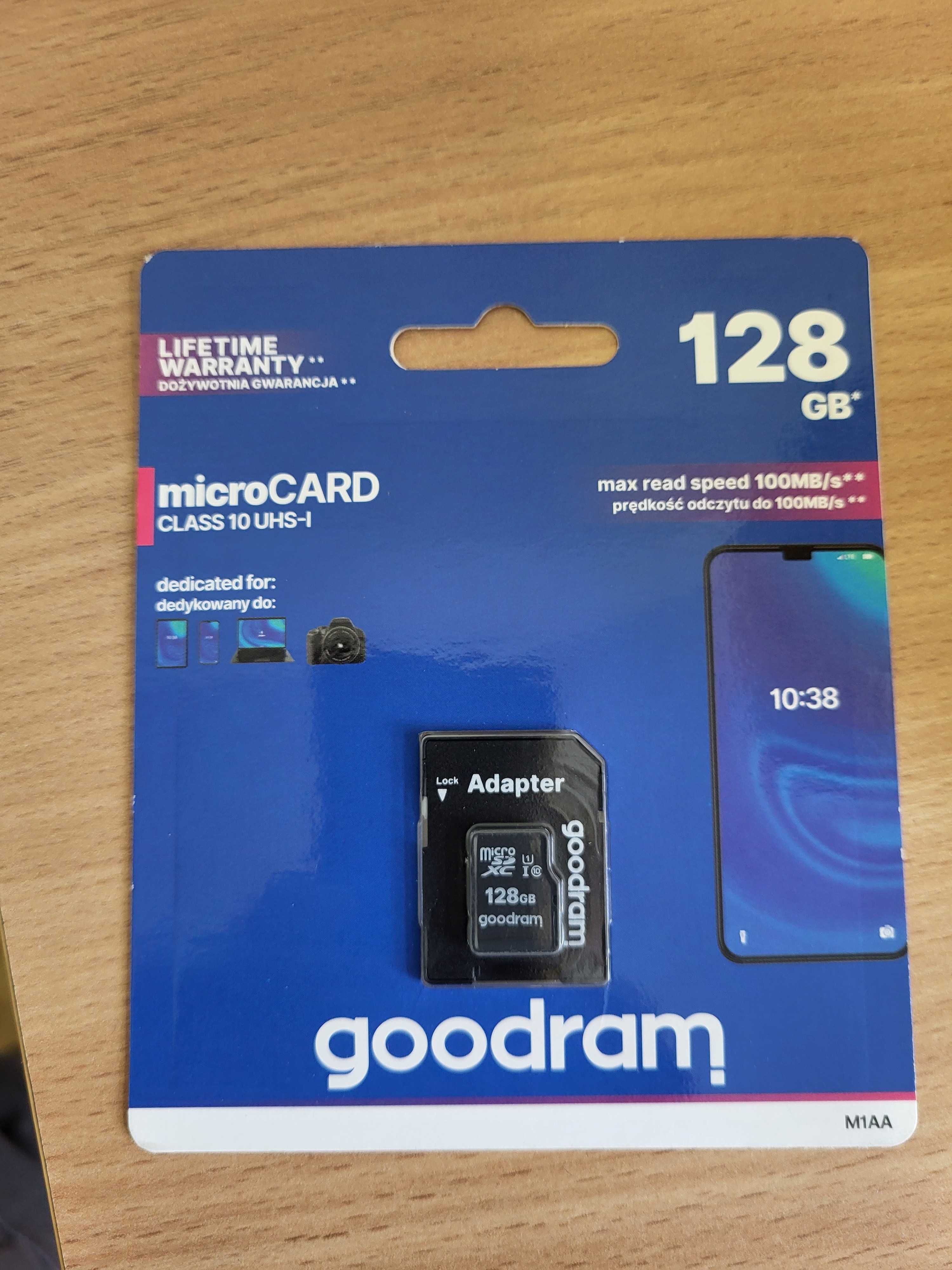 Karta pamięci 128GB z adapterem Goodram