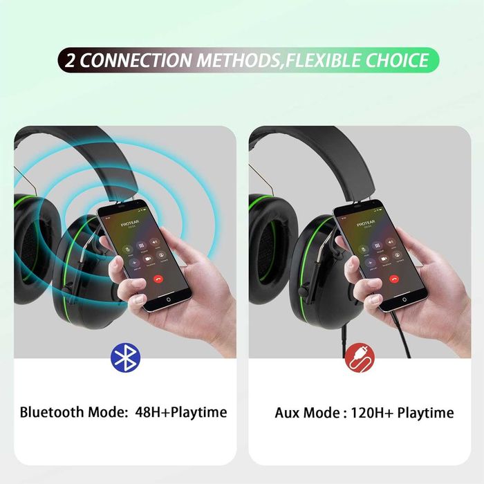 Захисні звукопоглинаючі навушники PROTEAR з вбудованим Bluetooth