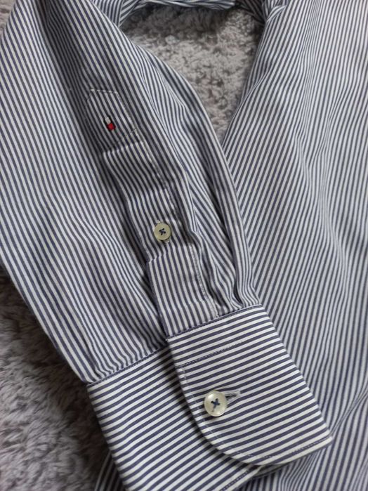 Koszula męska wizytowa do garnituru TOMMY HILFIGER rozmiar L LOGO