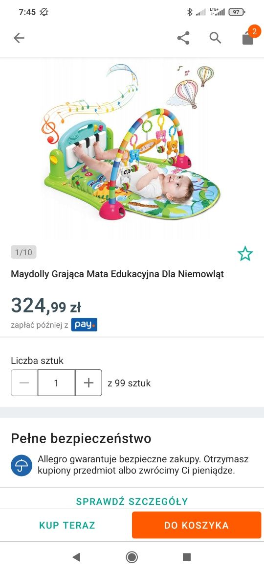 Mata grajaca dla dziecka