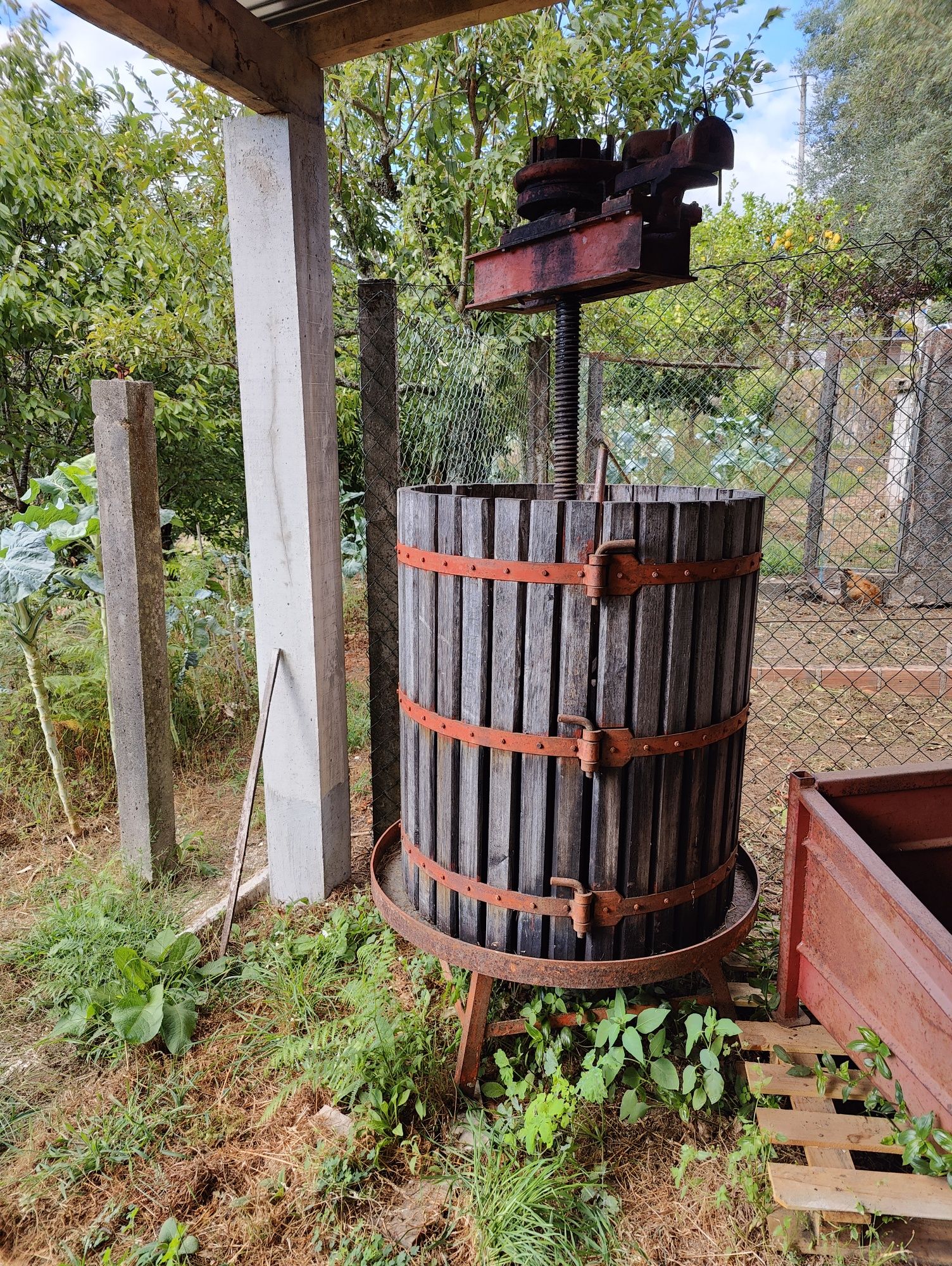 Prensa para uvas