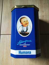 Puszka Humana mleko edycja limitowana z bobasem metalowa