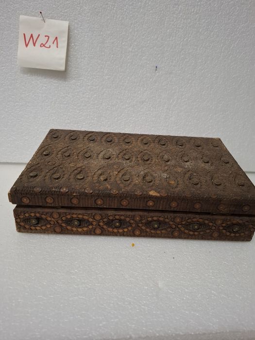 Szkatułka drewniana vintage