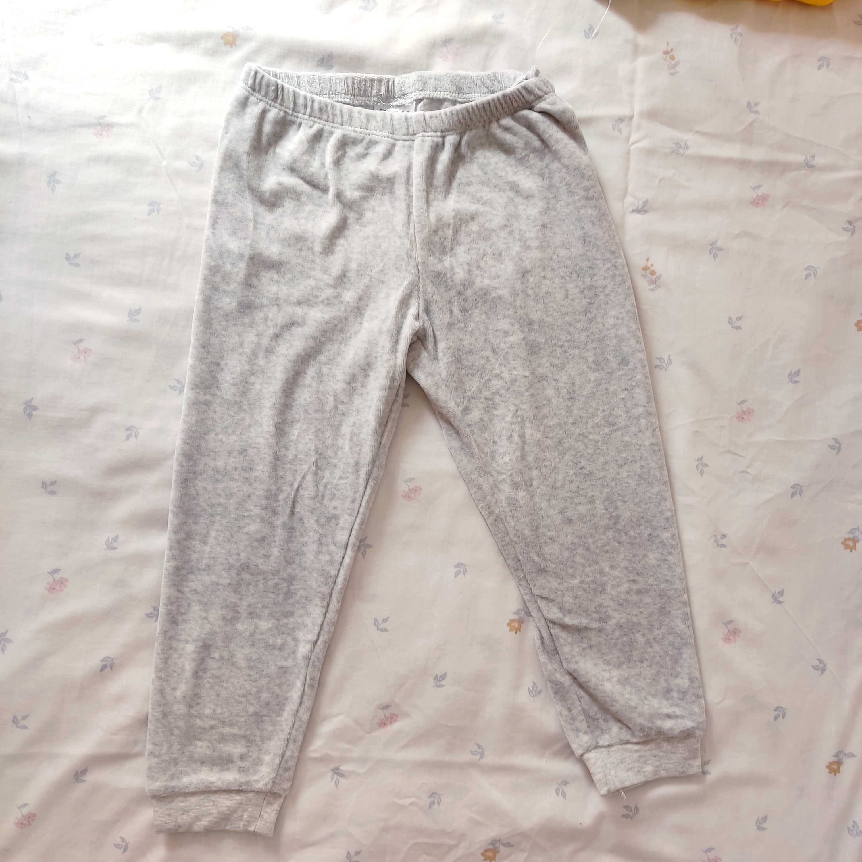 Тепла велюрова піжама для дівчинки 92-98 см