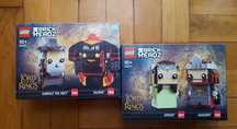 LEGO BrickHeadz 40631 + 40632 Gandalf Szary i Balrog, Aragorn i Arwena