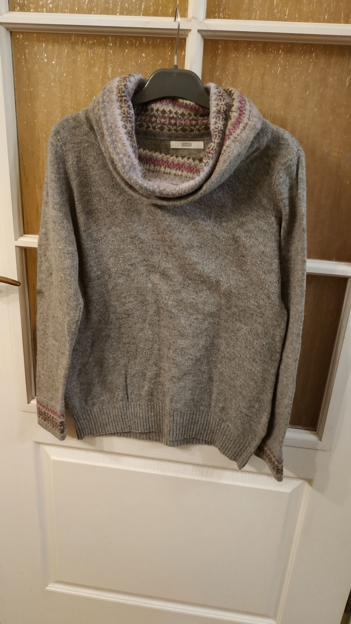 L sweter wełniany Marks and Spencer