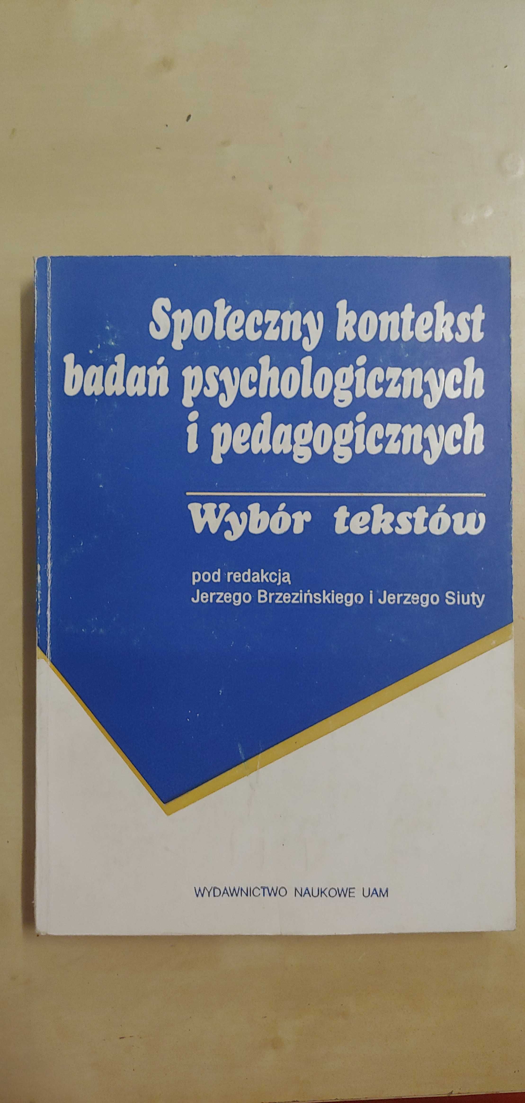 Społeczny kontekst badań psychologicznych Brzeziński