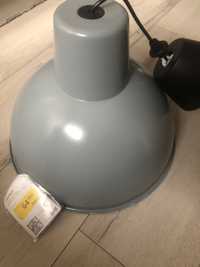 Lampa wisząca Ikea klosz metal szary 38 cm