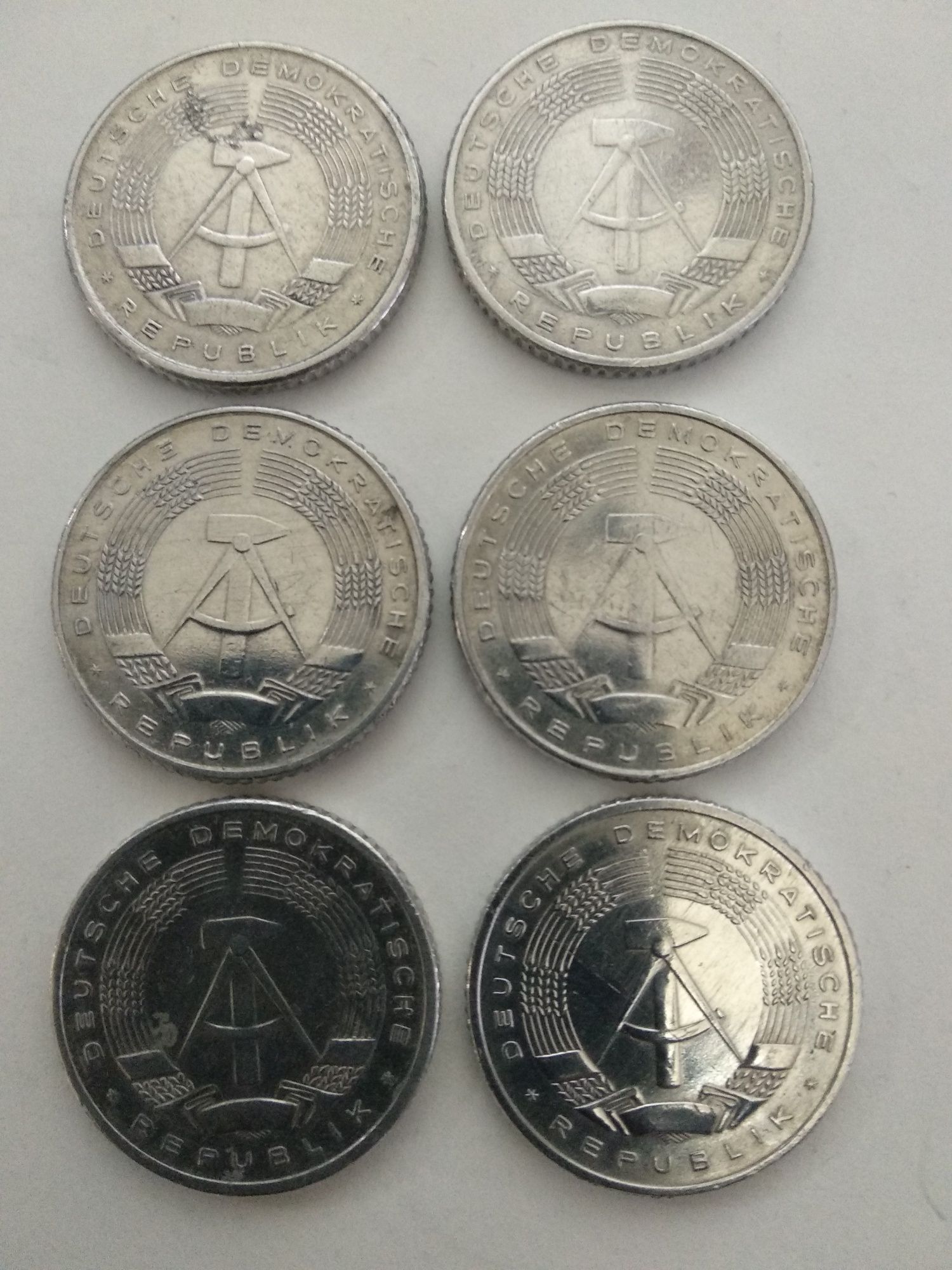 Moedas de 50 Pfennig 1958 a  1981 Alemanha