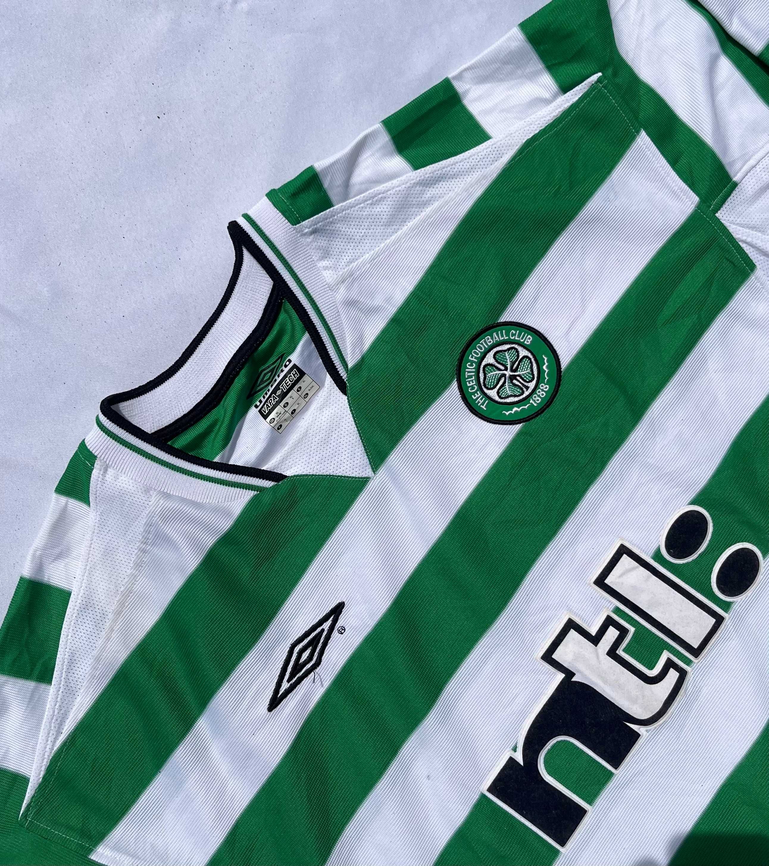 Celtic 2001/2003 Home Football Shirt Umbro Jersey Size XL