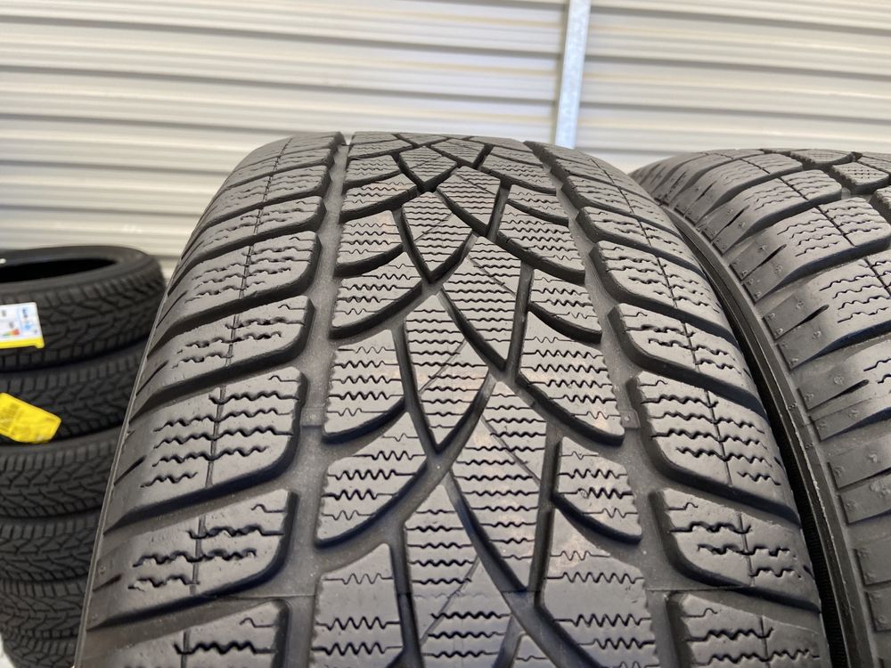 2szt zimowe 225/55r17 Dunlop 8mm 2017r bdb stan RUNFLAT Z246 gw