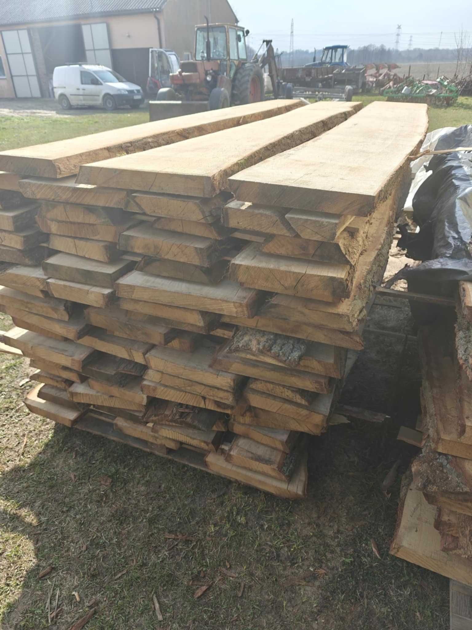 DĄB Tarcica dębowa deski foszty drewno dębowe na stoły schody parapety